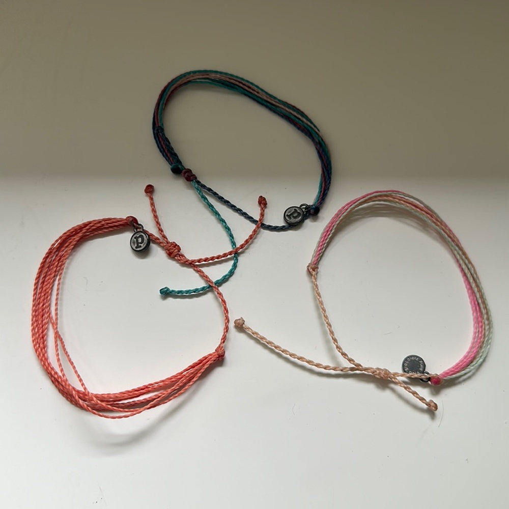 Pack of 3 Puravida bracelets